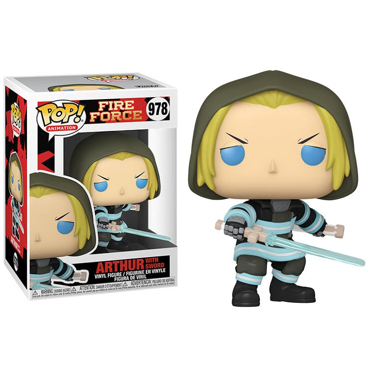 Funko Pop ! Animation Fire Force - (978) Arthur With Sword Figure Anime 9Cm