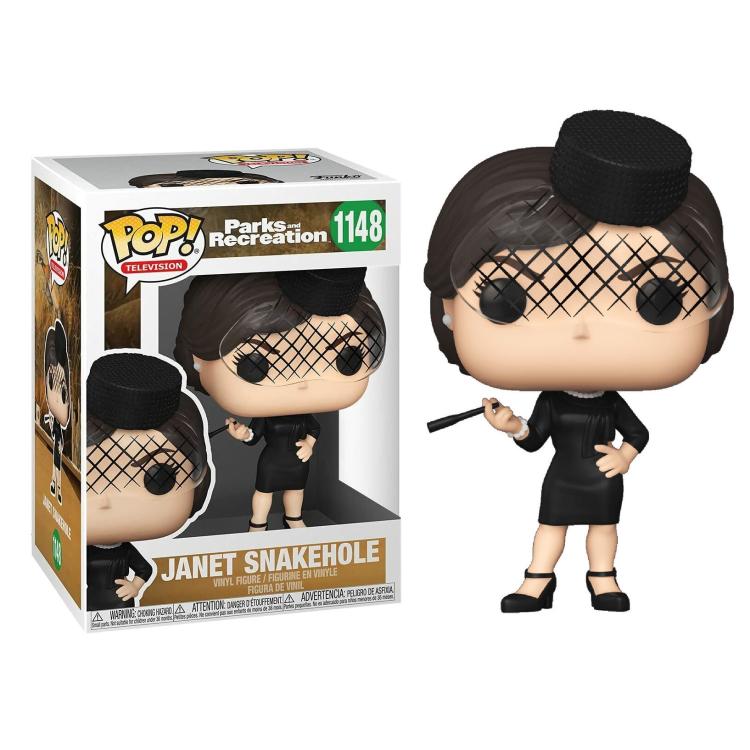 Funko Pop ! Television Parks And Recreation (1148) Janet Snakehole Figure 9Cm