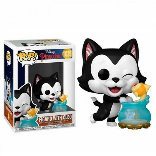 Funko Pop ! Disney Pinocchio - (1025) Figaro With Cleo Figure Gattino Pesciolino