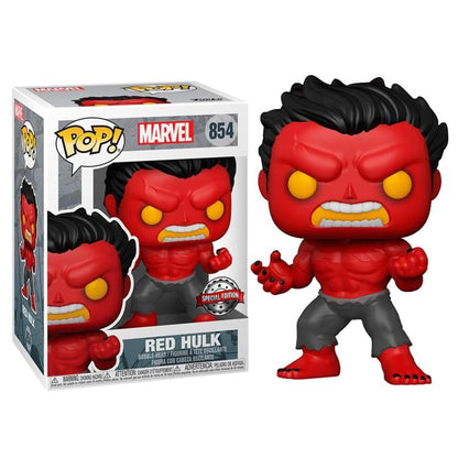 Funko Pop Marvel - (854) Red Hulk - Vinyl Figure Special Edition Statuetta 9Cm