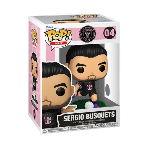 Funko Pop ! Mls - Miami (04) Sergio Busquets Vinyl Figure 9cm