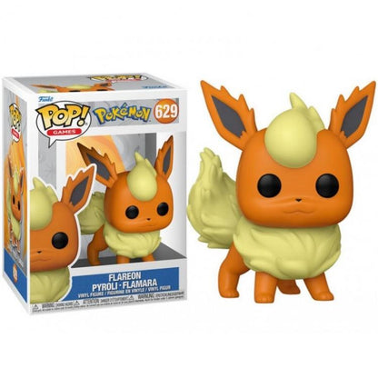 Funko Pop ! Games Pokemon - Flareon (629) Vinyl Figure Fuoco Eevee Evoluzione