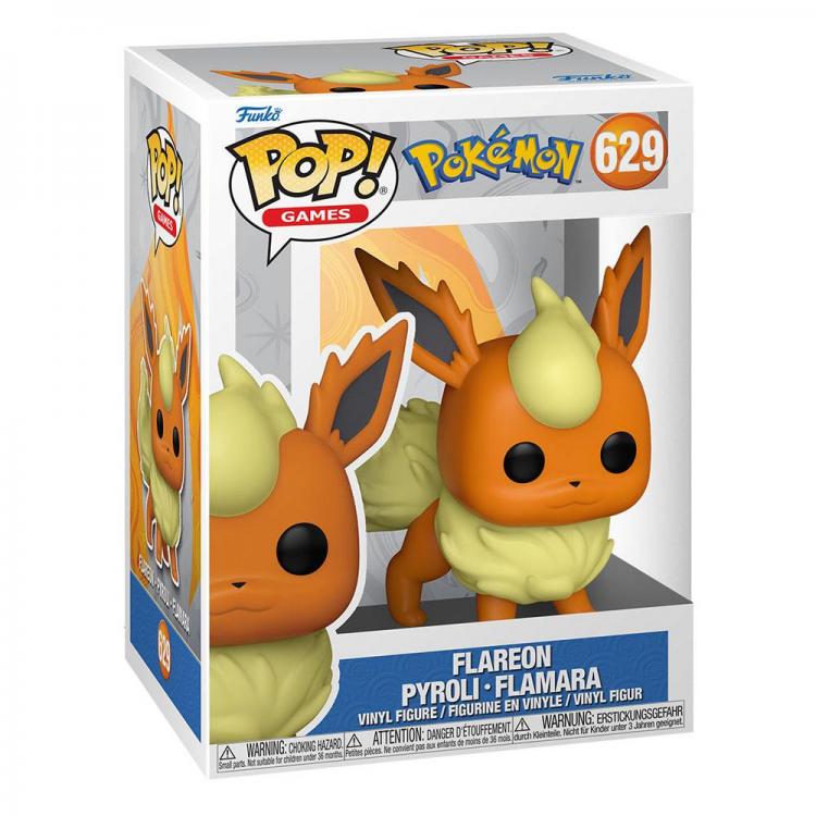 Funko Pop ! Games Pokemon - Flareon (629) Vinyl Figure Fuoco Eevee Evoluzione