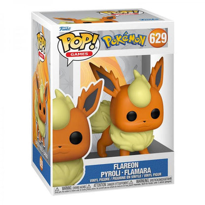 Funko Pop ! Games Pokemon - Flareon (629) Vinyl Figure Fuoco Eevee Evoluzione