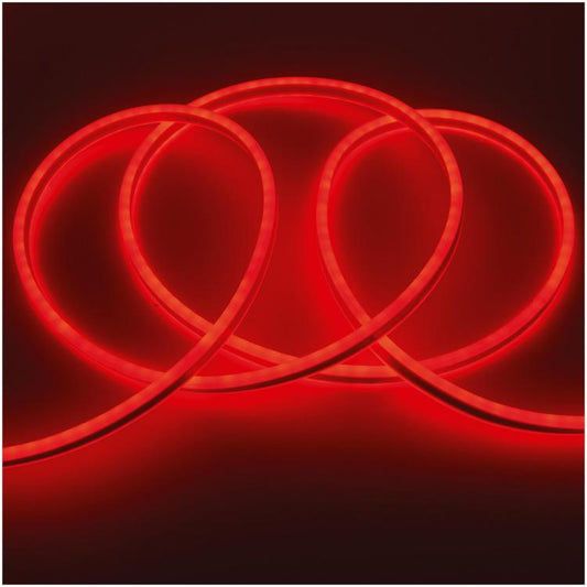 Kit 5M Striscia Strip Flex Led Bobina Neon Flessibile Tubo Esterno Rosso