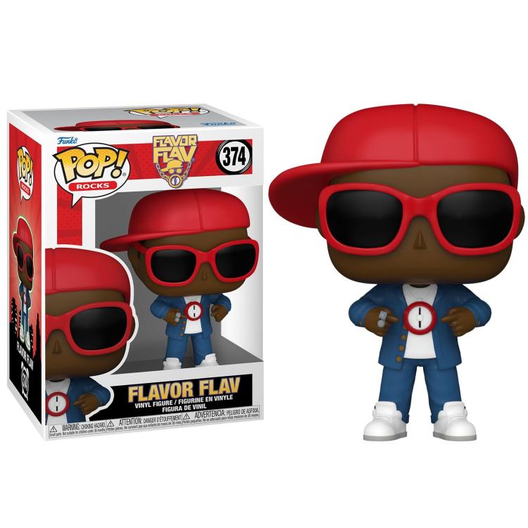 Funko Pop ! Rocks - (374) Flavor Flav Vinyl Figure 9Cm Rapper Cantante Singer