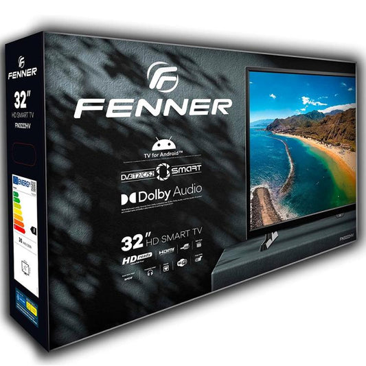 Fenner Smart Tv 32" Hd Android Quadcore Dvb-T2-S2 Wifi Dolby  Hevc 10Bit H265