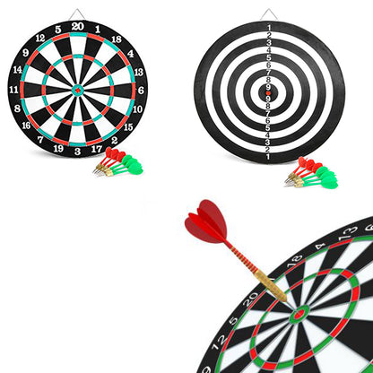 Tiro A Bersaglio Segno Per Freccette 42Cm 2 Giochi Grande Regalo -No Elettronico