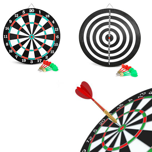 Tiro A Bersaglio Segno Per Freccette 42Cm 2 Giochi Grande Regalo -No Elettronico