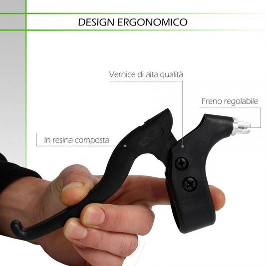 Coppia Leve Freni In Resina Bici Freno Regolabile Universale Bicicletta Mtb Bike