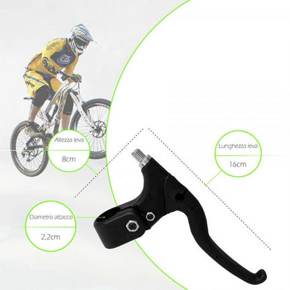 Coppia Leve Freni In Resina Bici Freno Regolabile Universale Bicicletta Mtb Bike