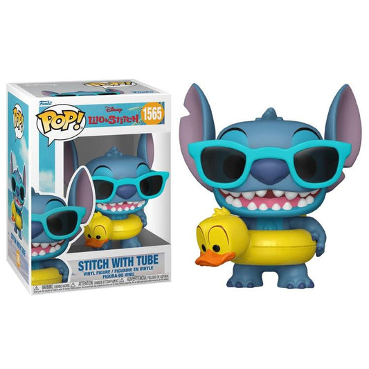 Funko Pop Disney Lilo & Stitch - (1565) Stitch With Tube Salvagente Vinyl Figure