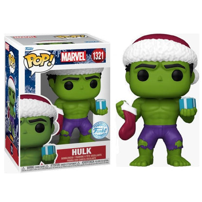 Funko Pop ! Marvel Holiday (1321) - Green Hulk Vinyl Figure Special Edition 9Cm