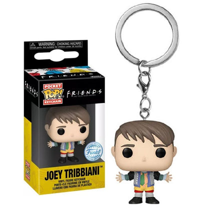 Funko Pop ! Friends - Joey Tribbiani Vinyl Figure 4Cm Keychain Portachiavi