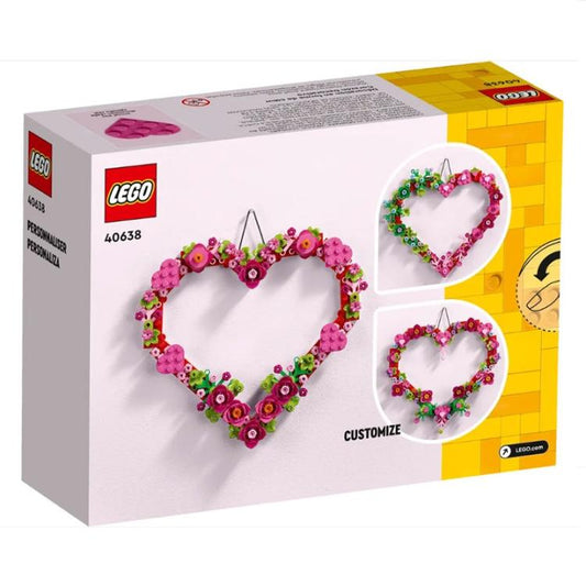 Lego - Cuore Ornamentale Flowers Fiori 40638 Decorazione Casa Costruzione 20Cm