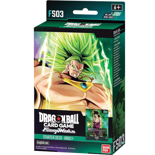 Dragon Ball Super Fusion World Starter Deck Fs03 Broly Eu Eng Tgc Card Game