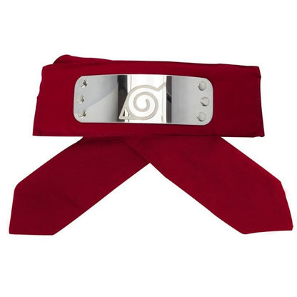 ABYSTYLE NARUTO SHIPPUDEN - KONOHA ROSSO FASCIA PER CAPELLI RED COSPLAY COSTUME