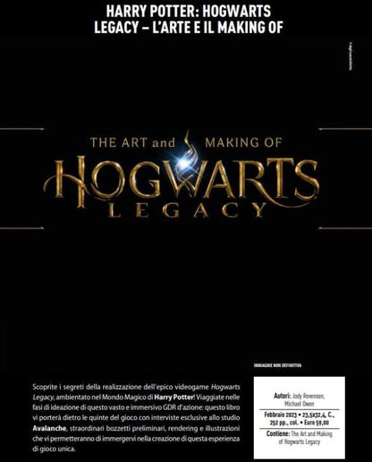 Hogwarts Legacy L'Arte E Making Of Videogioco Harry Potter Guida Ufficiale Gioco