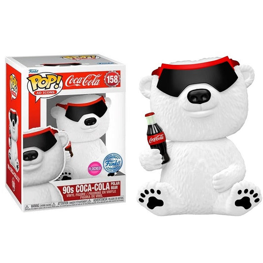 Funko Pop ! Icons Coca Cola - (158) Coke Polar Bear 90'S Flocked Special Edition