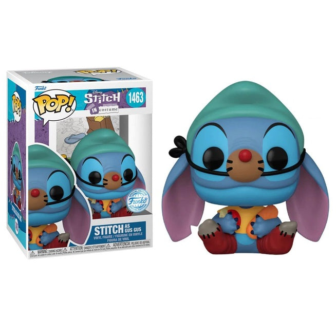 Funko Pop ! Disney Lilo & Stitch - (1463) Stitch As Gus Gus Figure Mouse Special