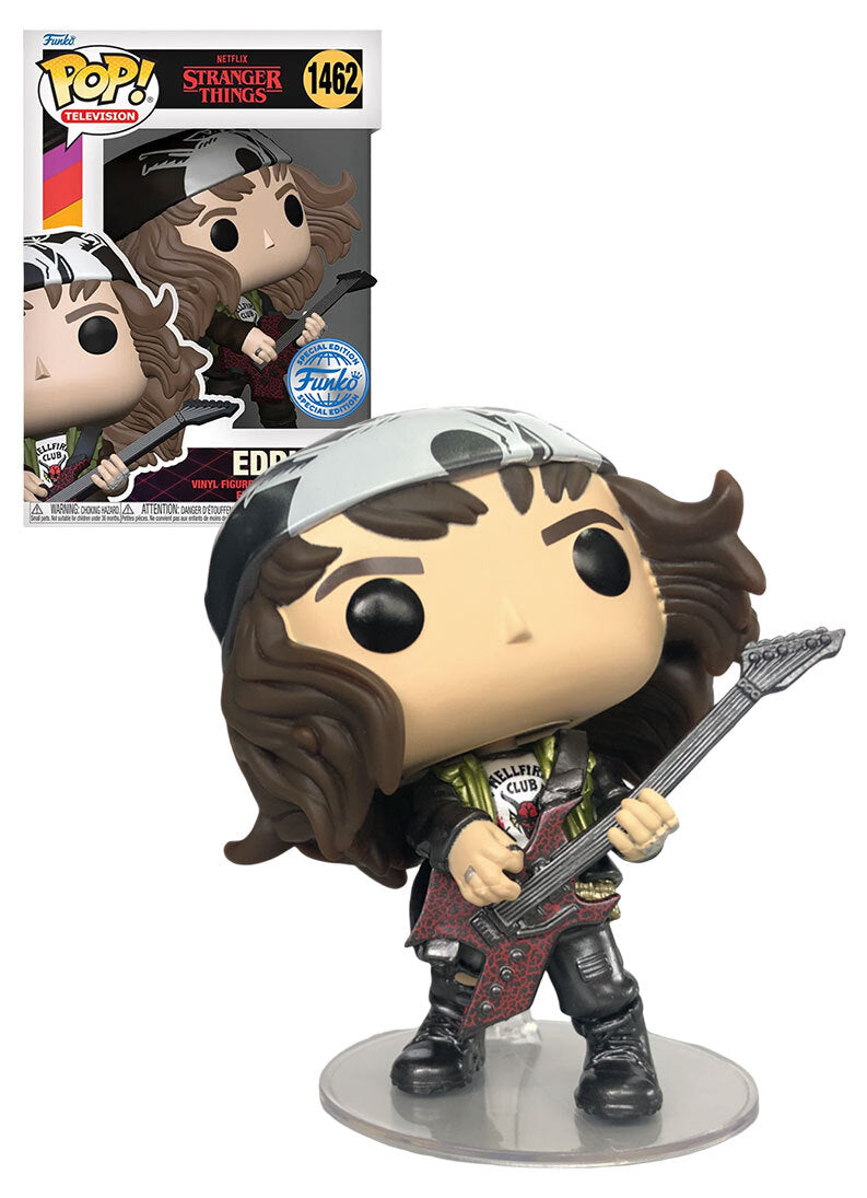 Funko Pop ! TV Netflix Stranger Things S4 - (1462) Eddie W / Guitar MT Exm 9cm