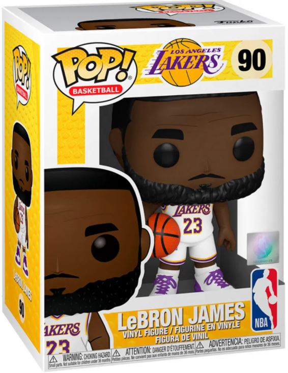 Funko Pop ! Nba Los Angeles Lakers - (90) Lebron James Alternate Jersey Away 9Cm