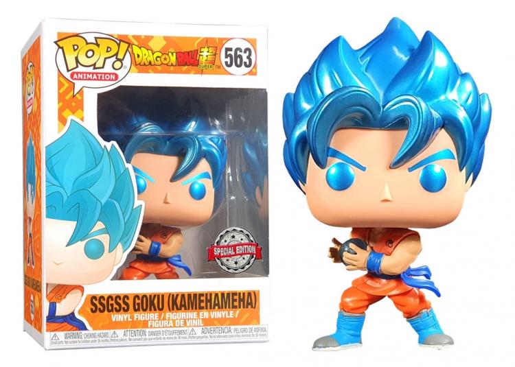 Funko Pop Dragon Ball Super (563) Ssgss Goku Kamehameha Special Edition Metallic