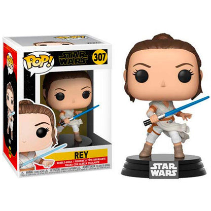Funko Pop Star Wars 307 Rey Vinyl Action Figure Statuetta Da Collezione Statuina