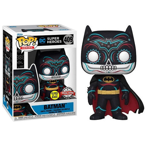 Funko Pop ! Dia De Los Dc Super Heroes - (409) Batman Gitd Special Edition Glow