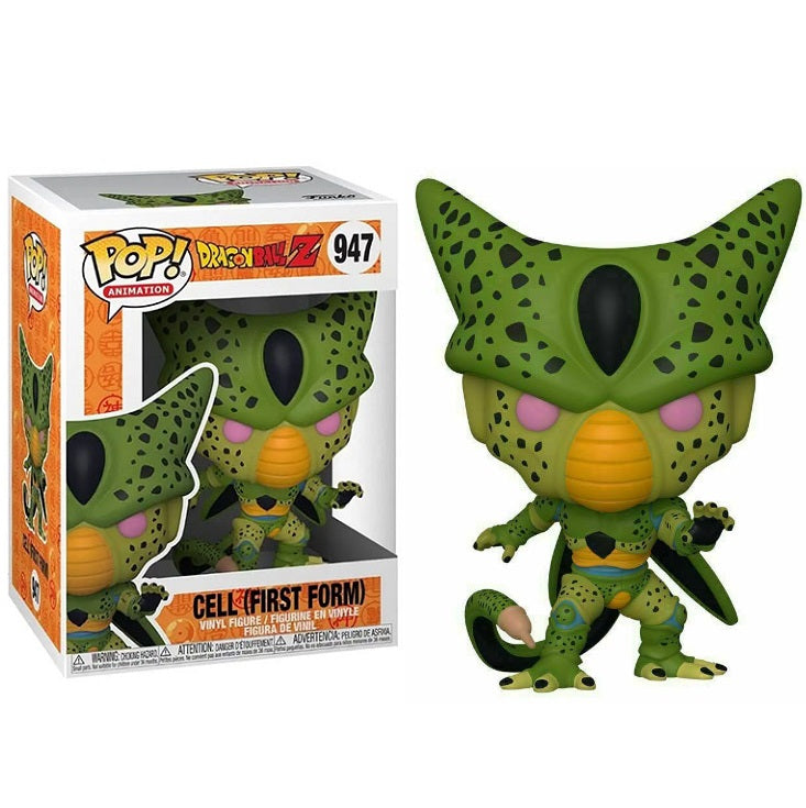 Funko Pop ! Animation Dragon Ball Z - (947) Cell First Form Figure Vinyl Dbz 9Cm