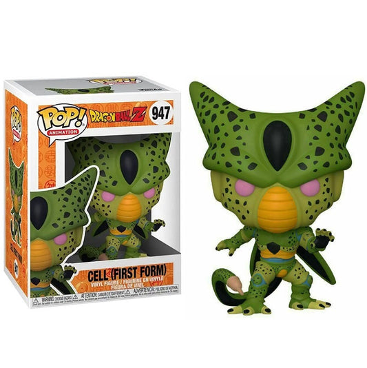 Funko Pop ! Animation Dragon Ball Z - (947) Cell First Form Figure Vinyl Dbz 9Cm