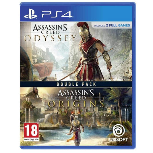 ASSASSIN'S CREED ODYSSEY + ORIGINS DOUBLE PACK PS4 ITALIANO GIOCO PLAYSTATION 4