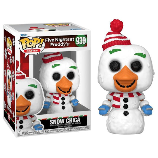 Funko Pop ! Games - Five Nights At Freddy'S - (939) Snow Chica Statua Figure 9Cm