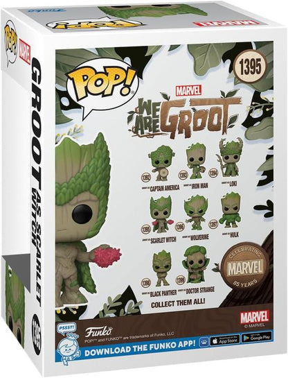 Funko Pop ! Marvel Wag - Scarlet Witch We Are Groot - (1395) - Vinyl Figure 9Cm