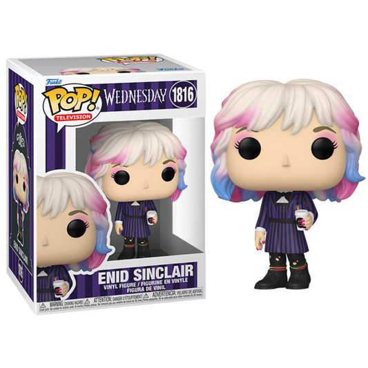 Funko Pop ! Television - Wednesday (1816) Enid Sinclair (With Coffee) Vinyl Figure 9cm