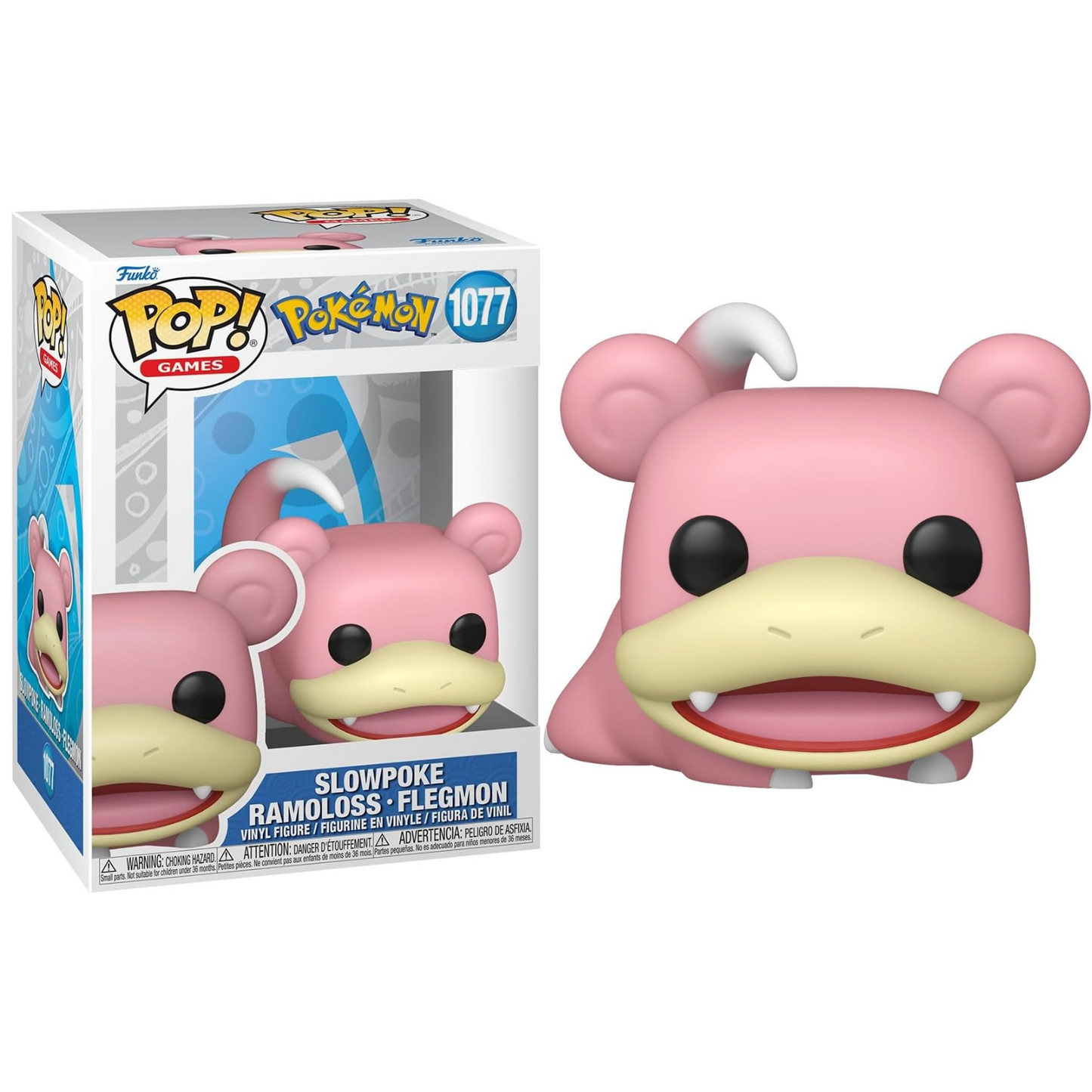 Funko Pop ! Games - Pokémon (1077) Slowpoke Vinyl Figure 9cm Pokemon