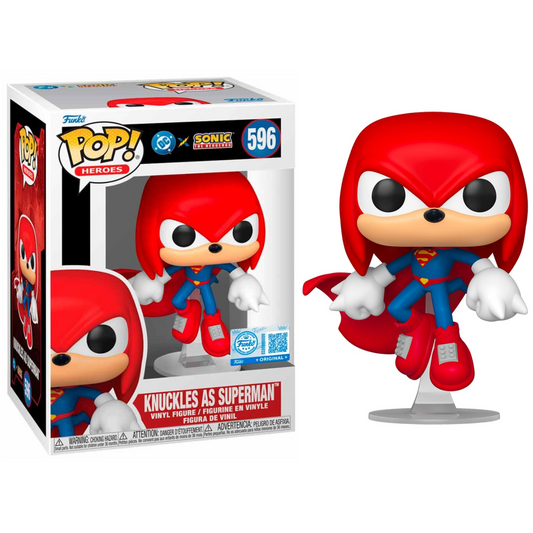 Funko Pop ! Heroes - DC X Sonic (596) Knuckles As Superman 9cm (Preordine)