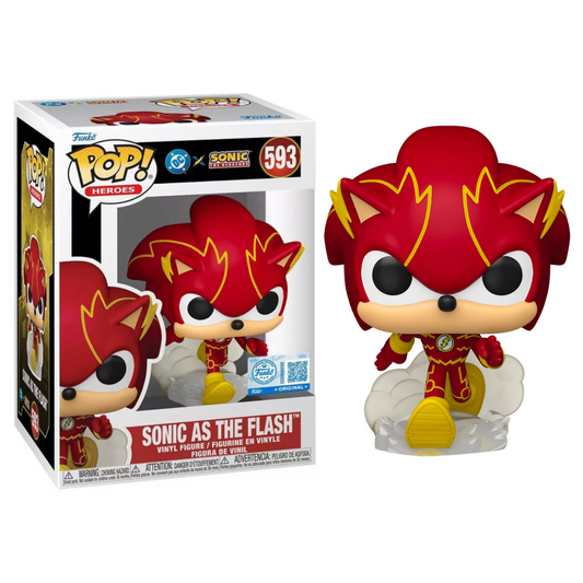 Funko Pop ! Heroes - DC X Sonic (593) Sonic As Flash 9cm (Preordine)