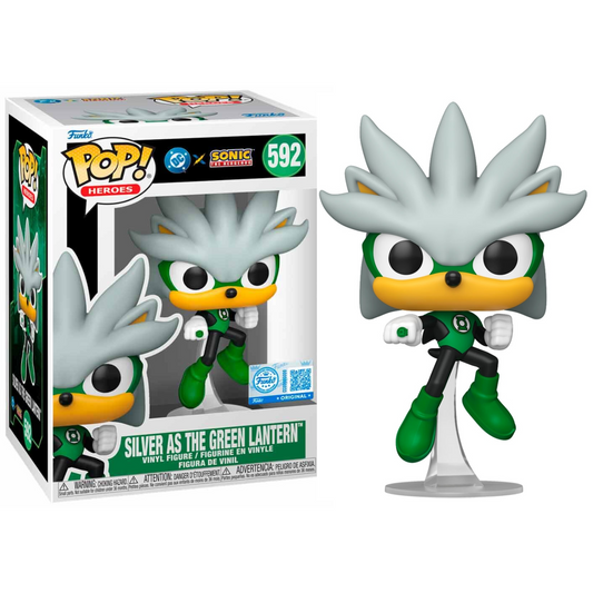 Funko Pop ! Heroes - DC X Sonic (592) Silver As Green Lantern 9cm (Preordine)