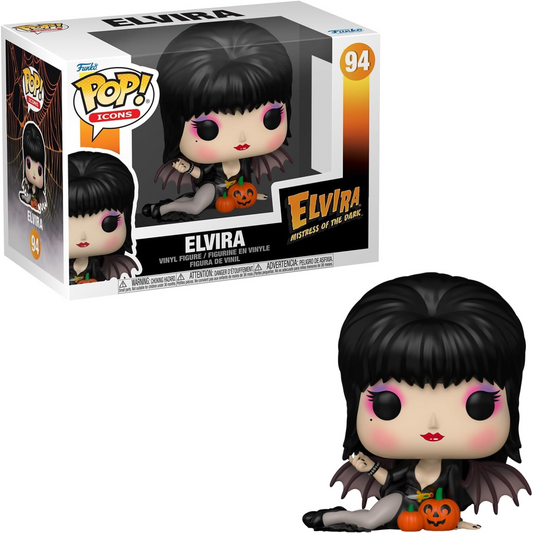 Funko Pop ! Icons - Elvira Mistress Of The Dark (94) Elvira Vinyl Figure 9cm