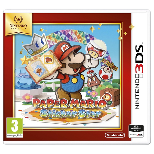 Paper Mario Sticker Star Nintendo 3DS Nuovo Sigillato EU
