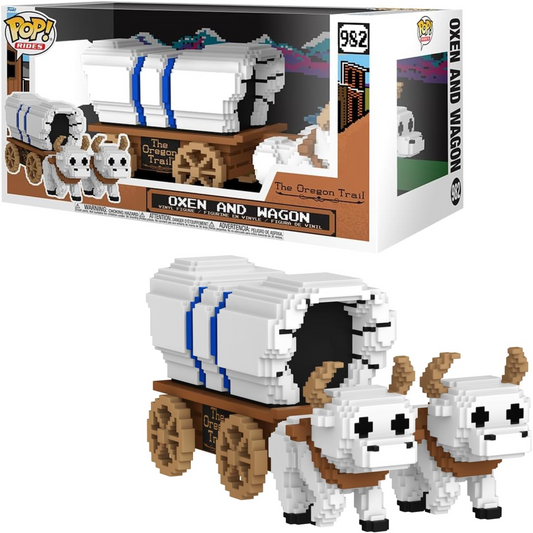 Funko Pop ! Rides - The Oregon Trail (982) Oxen And Wagon Vynil Figure 15cm