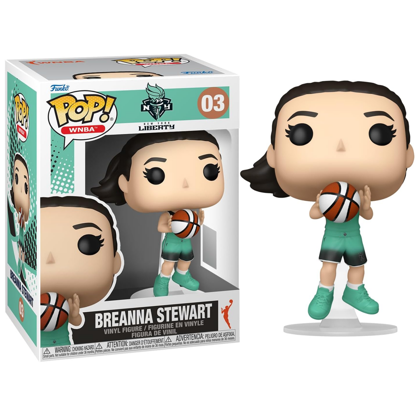 Funko Pop ! WNBA - New York Liberty (03) Breanna Stewart Vinyl Figure 9cm