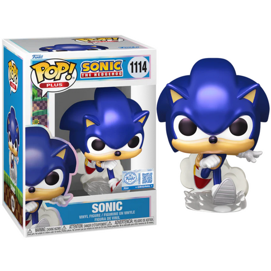 Funko Pop ! Plus - Sonic (1114) Sonic (Pearlescent) Vinyl Figure 9cm (Preordine)