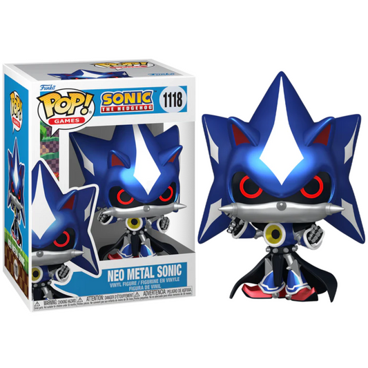 Funko Pop ! Games - Sonic (1118)  Neo Metal Sonic Metallic Vinyl Figure 9cm (Preordine)