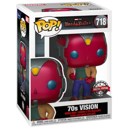 Funko Pop Marvel Wandavision 70S Vision Special Edition Vinyl Figure Sigillato