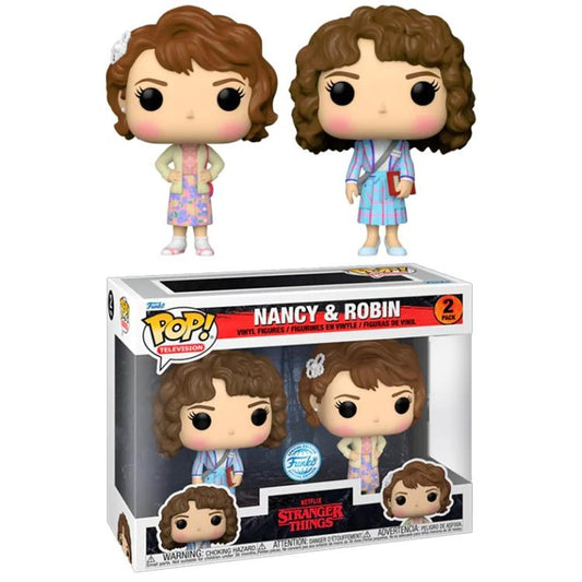 Funko Pop ! Stranger Things S4 - 2 Pack Nancy & Robin (Special Edition) 9Cm