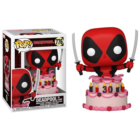 Funko Pop ! Marvel Deadpool 30Th - (776) - Deadpool In Cake Figure Con Torta 9Cm