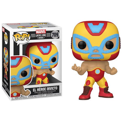 Funko Pop Marvel Lucha Libre 709 El Heroe Invicto Iron Man Figure Nuovo Limited