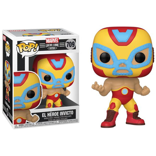 Funko Pop Marvel Lucha Libre 709 El Heroe Invicto Iron Man Figure Nuovo Limited